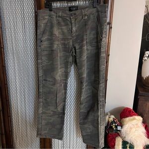 Sanctuary Camo Print Straight Leg Pants